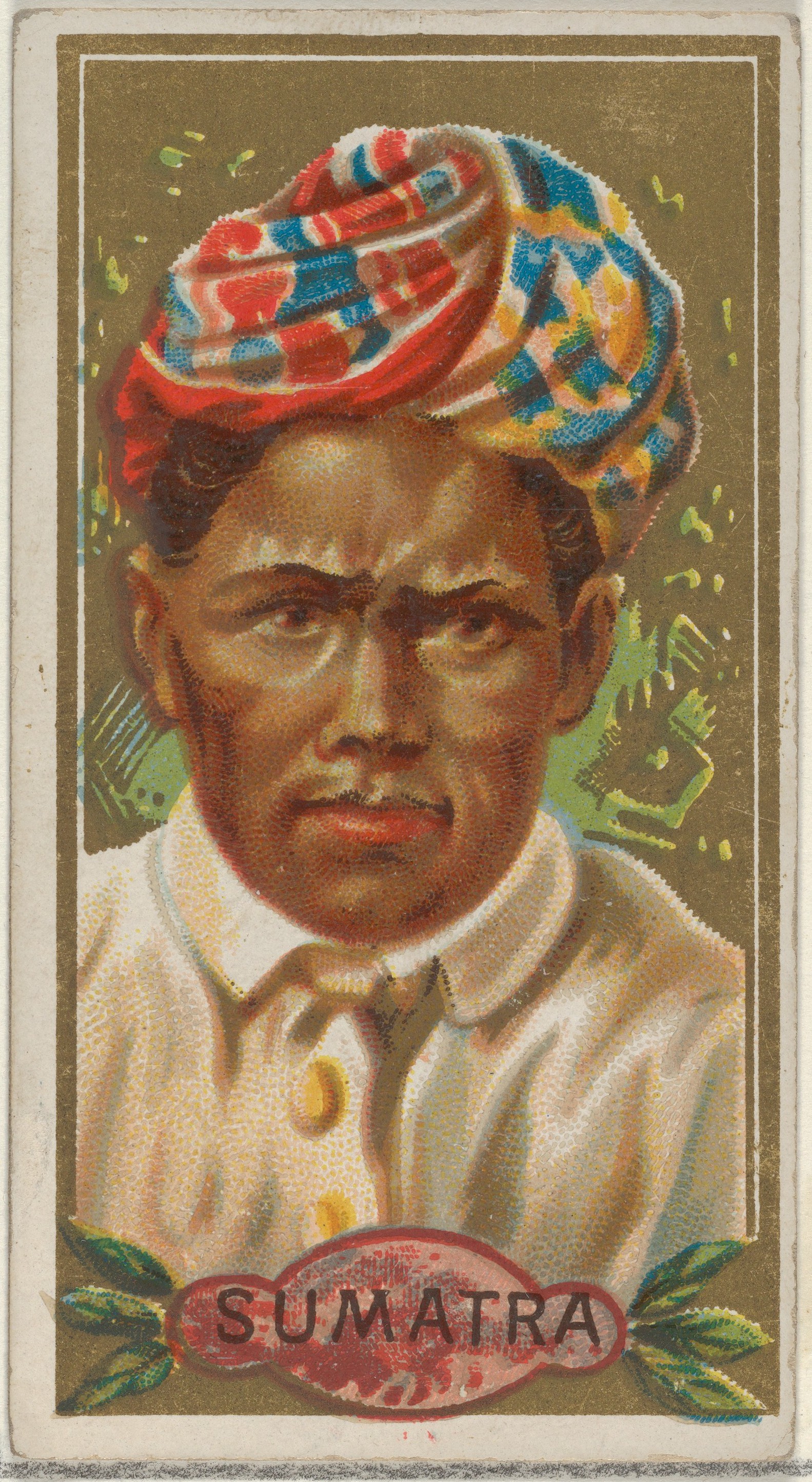 Vintage Sumatra Man Portrait Card