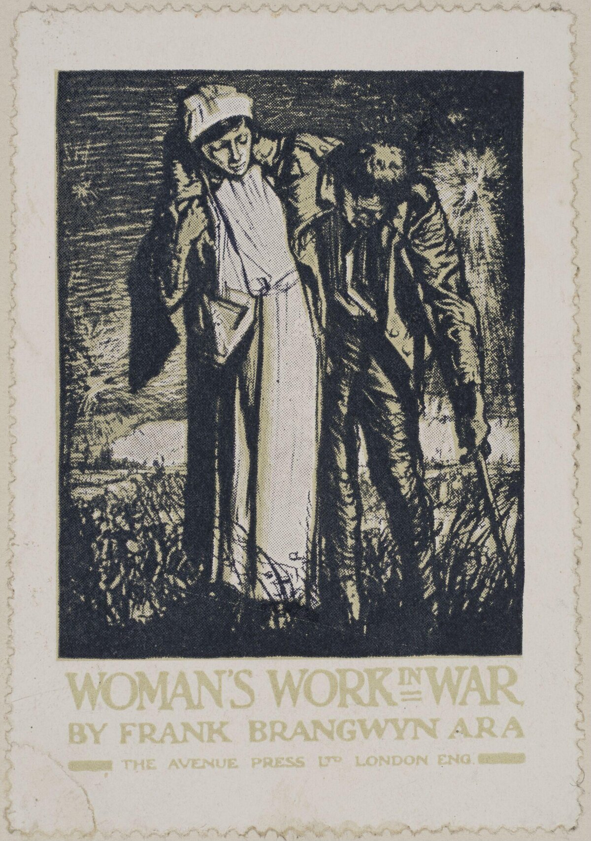Vintage Woman's Work in War Print