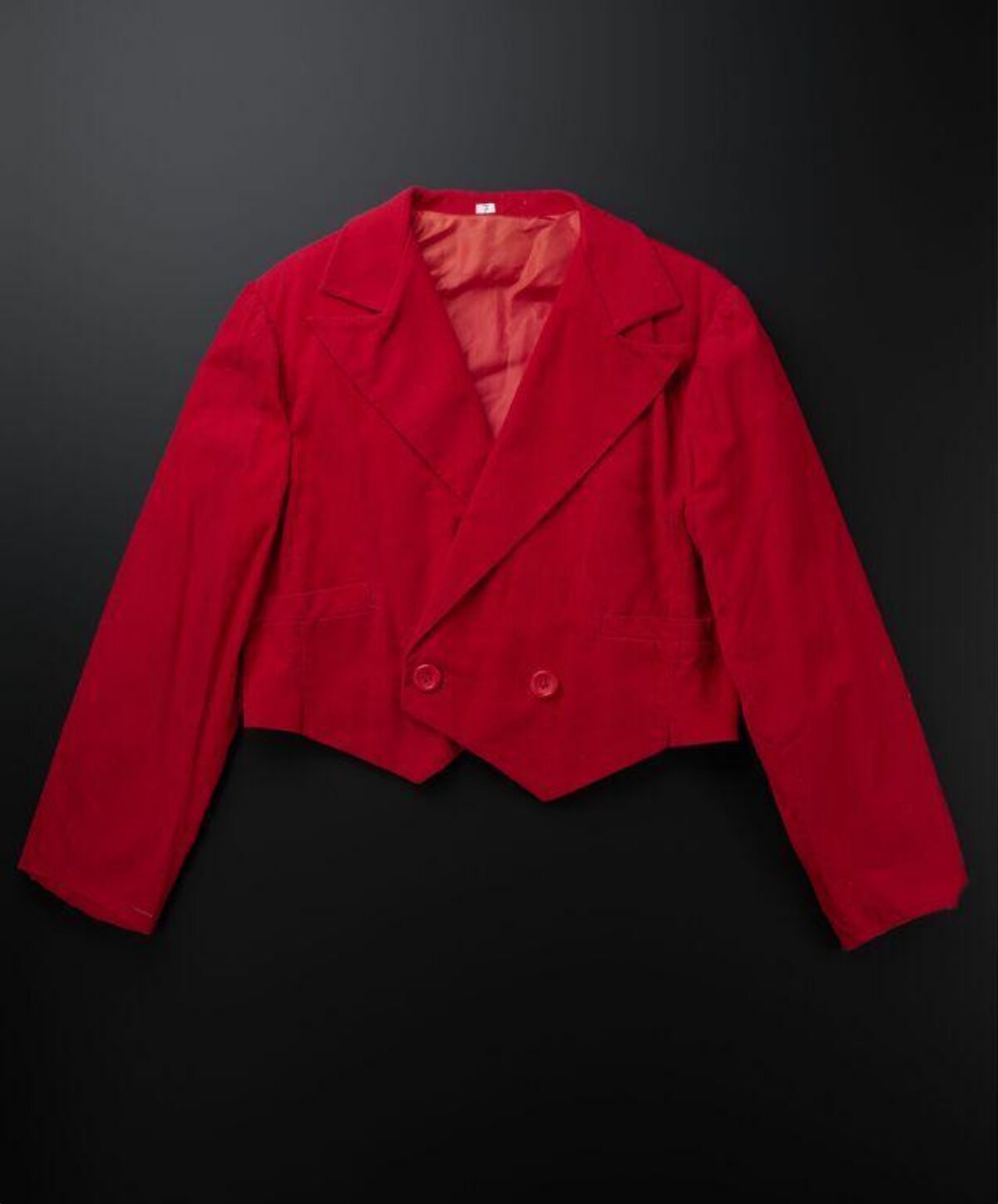Red Cropped Blazer