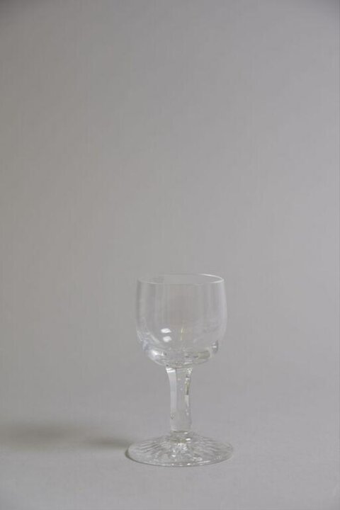 Empty Transparent Wine Glass