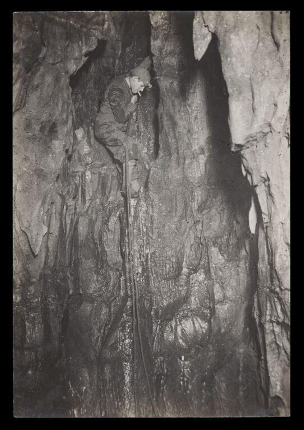 Miner Working Underground in Mine