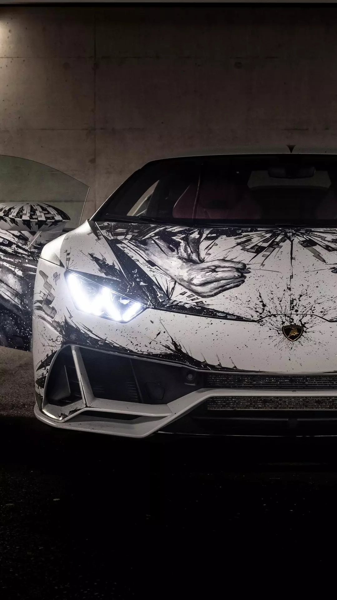 Custom Art Wrapped Lamborghini