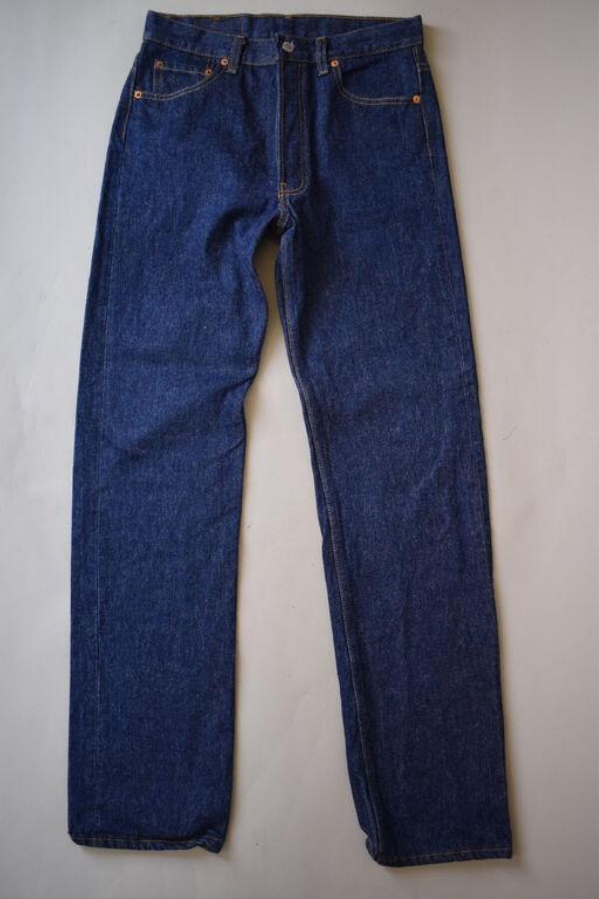 Dark Blue Straight Cut Jeans