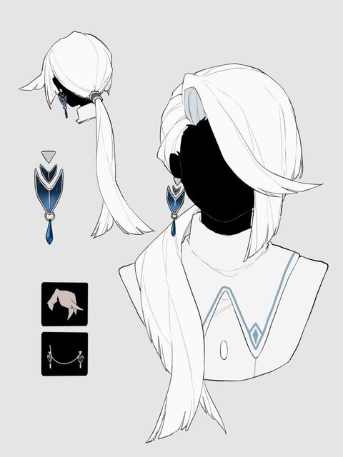 Character Hairstyle Design Reference Sheet