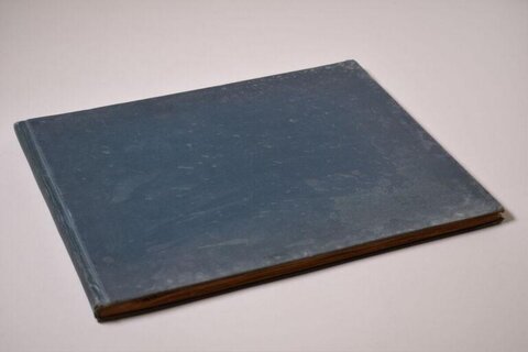 Old Closed Blue Hardcover Book