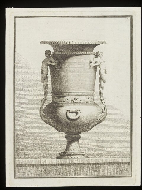 Engraved Classical Figural Vase