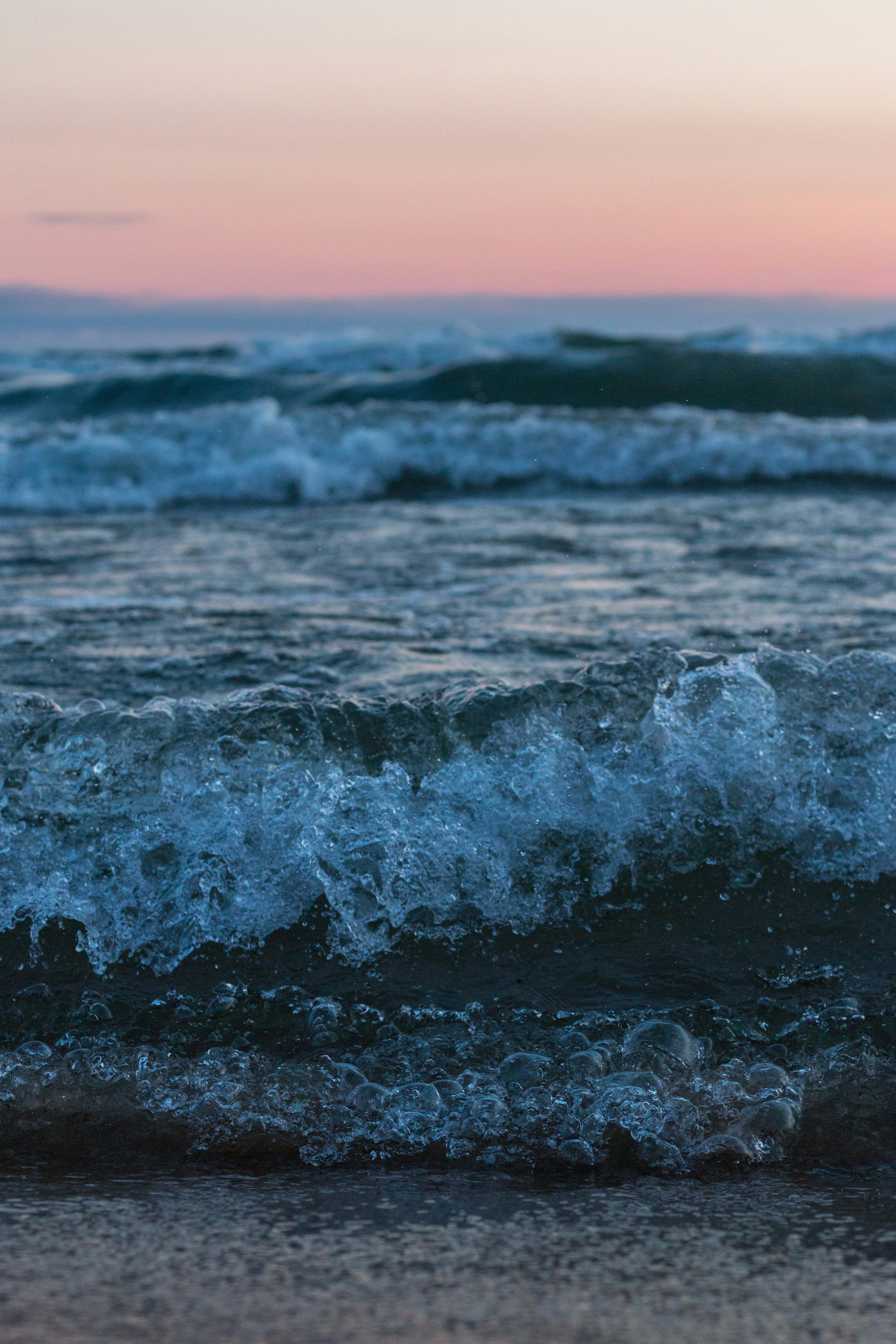 Breaking Waves at Dusk