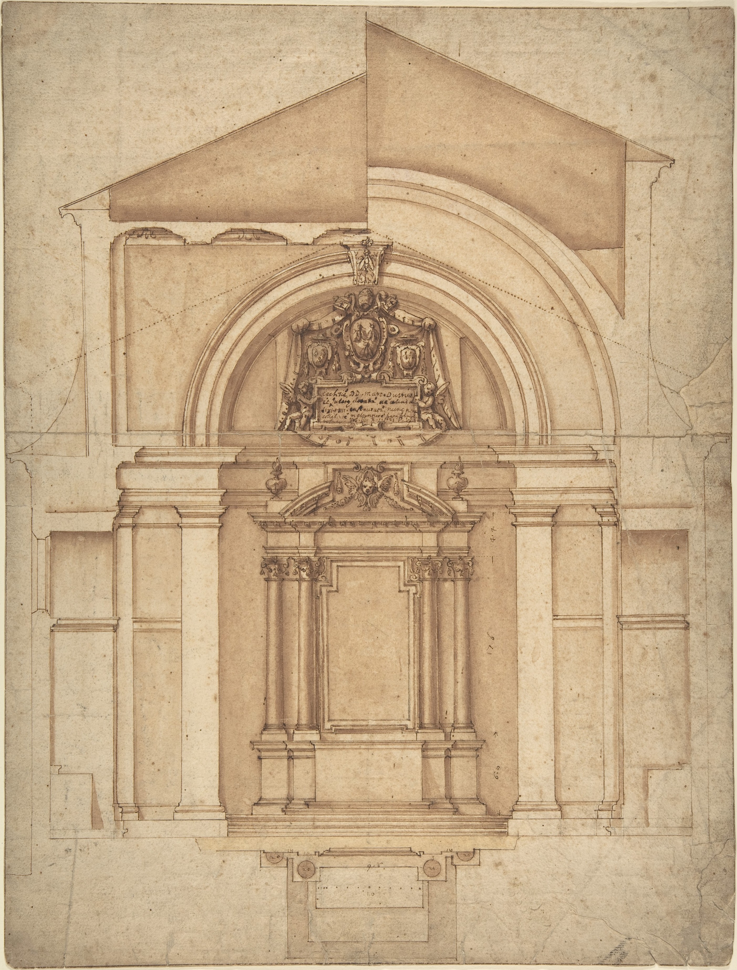 Chapel Altar Architectural Drawing