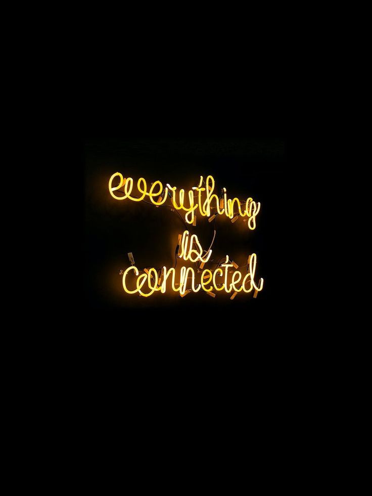 Everything Is Connected Neon Sign