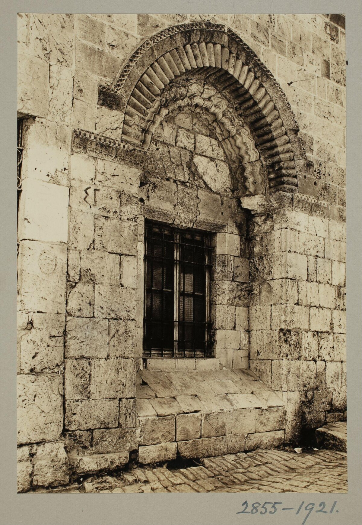 Ancient Arched Stone Window