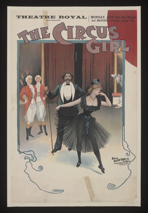The Circus Girl Vintage Theatre Poster