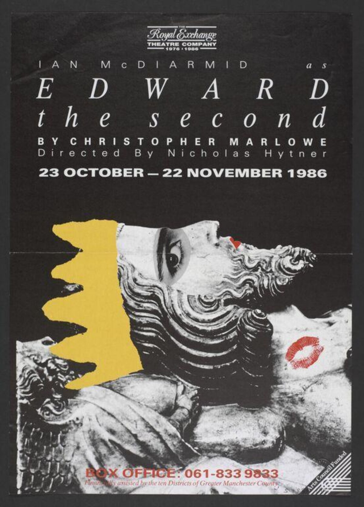 1986 Edward the Second Theatre Poster