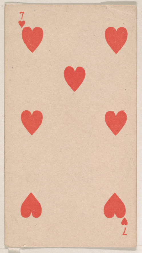 Seven of Hearts Playing Card — Games