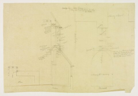 Vintage Hand-drawn Architectural Drawing