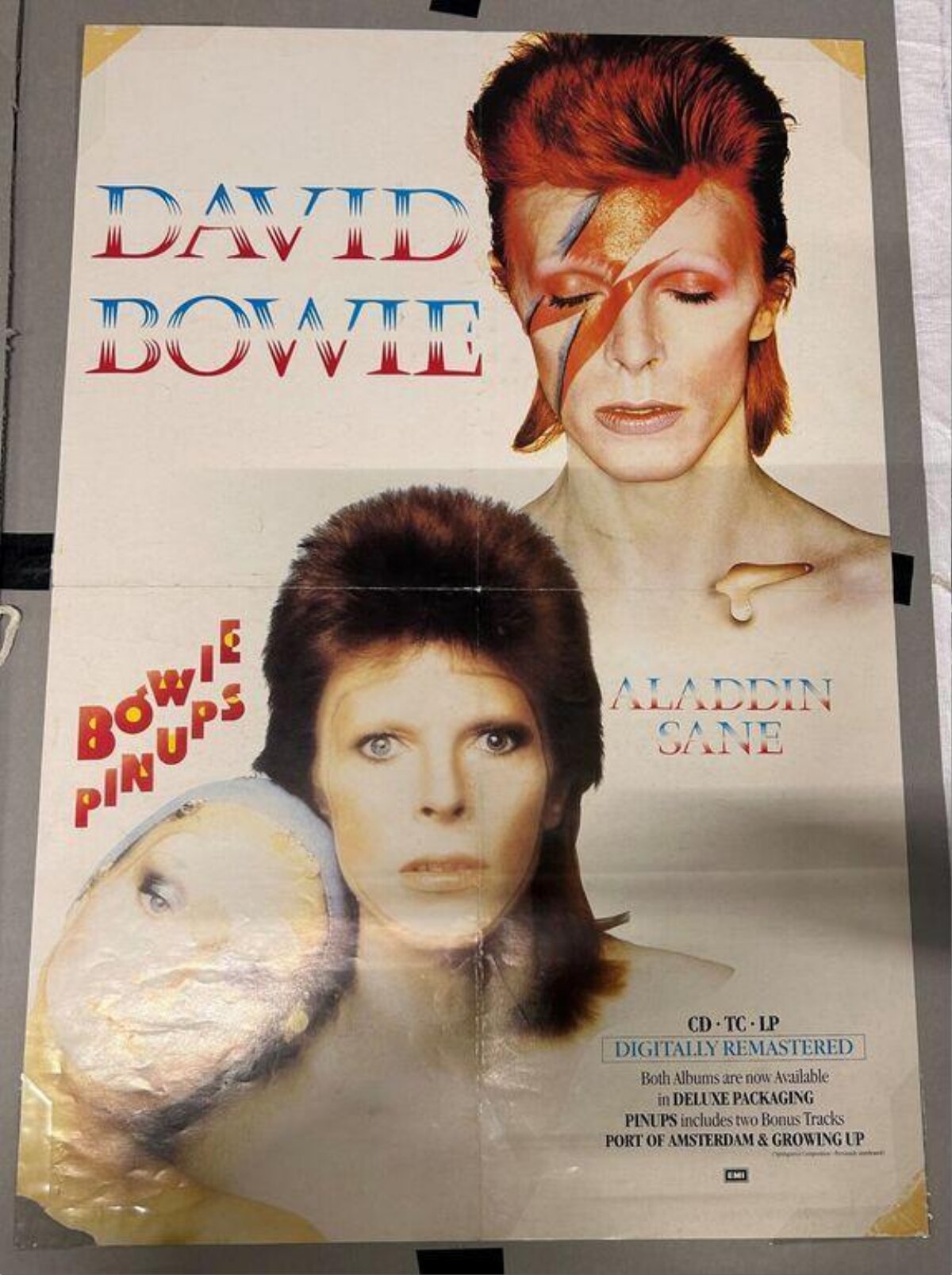 David Bowie Albums Promotional Poster