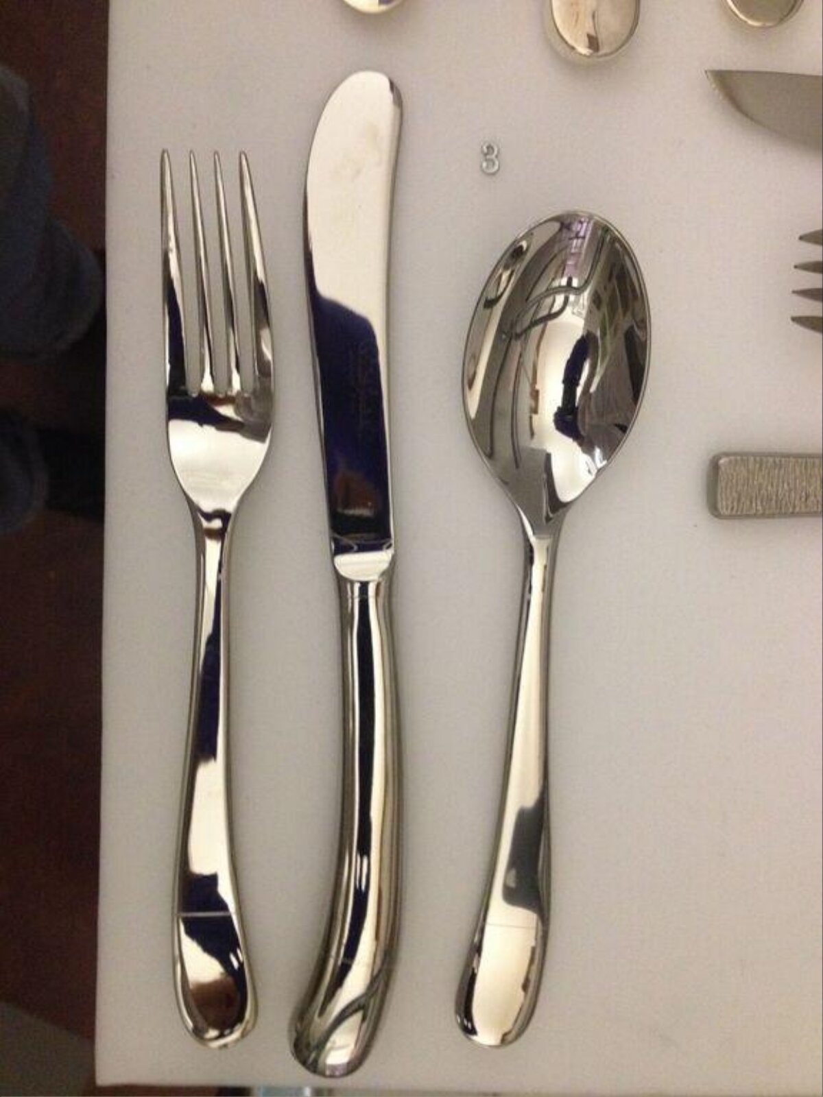 Silver Fork Knife Spoon Set