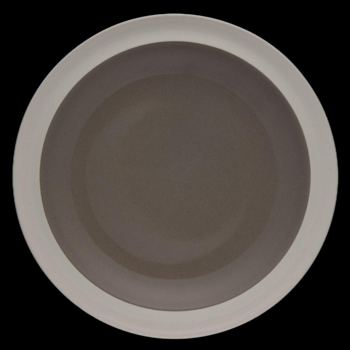 Empty Two-tone Round Plate