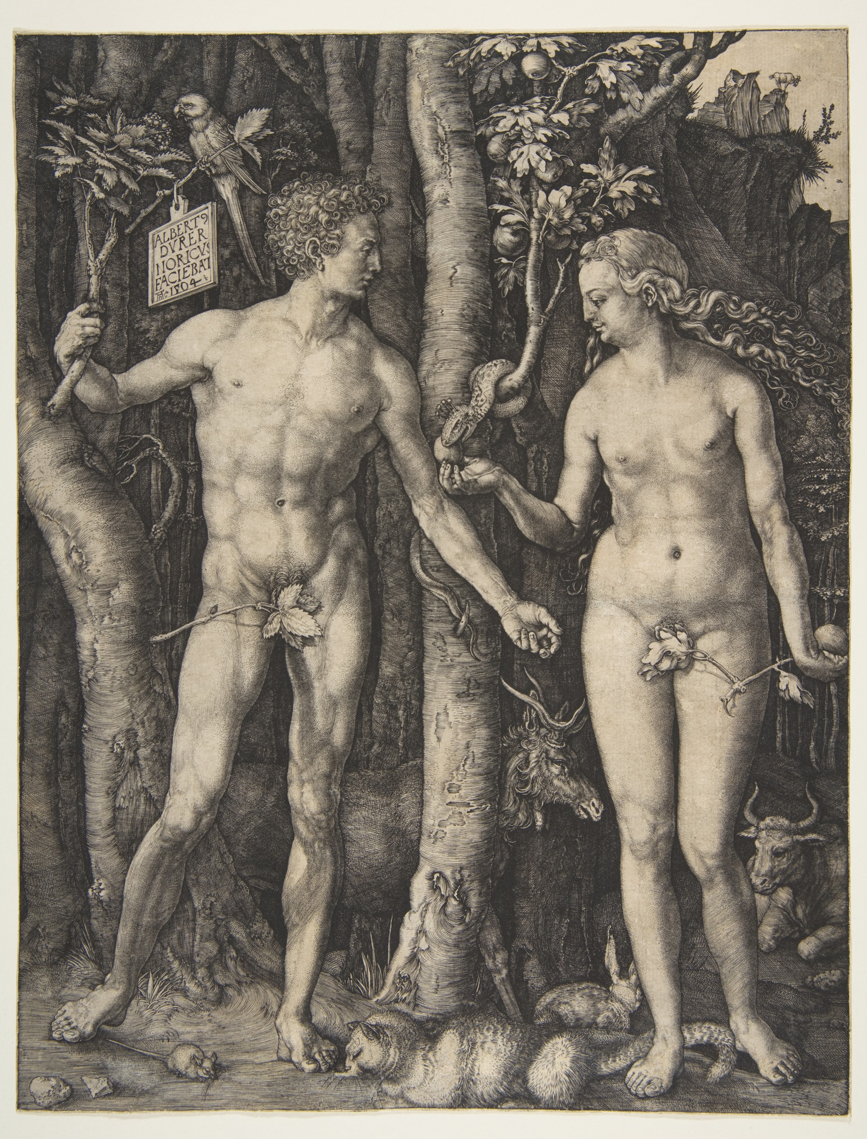 Dürer's Adam and Eve Engraving