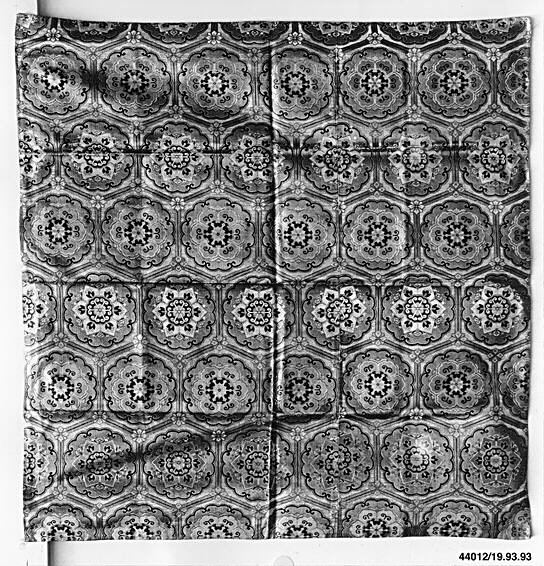 Geometric Floral Patterned Textile