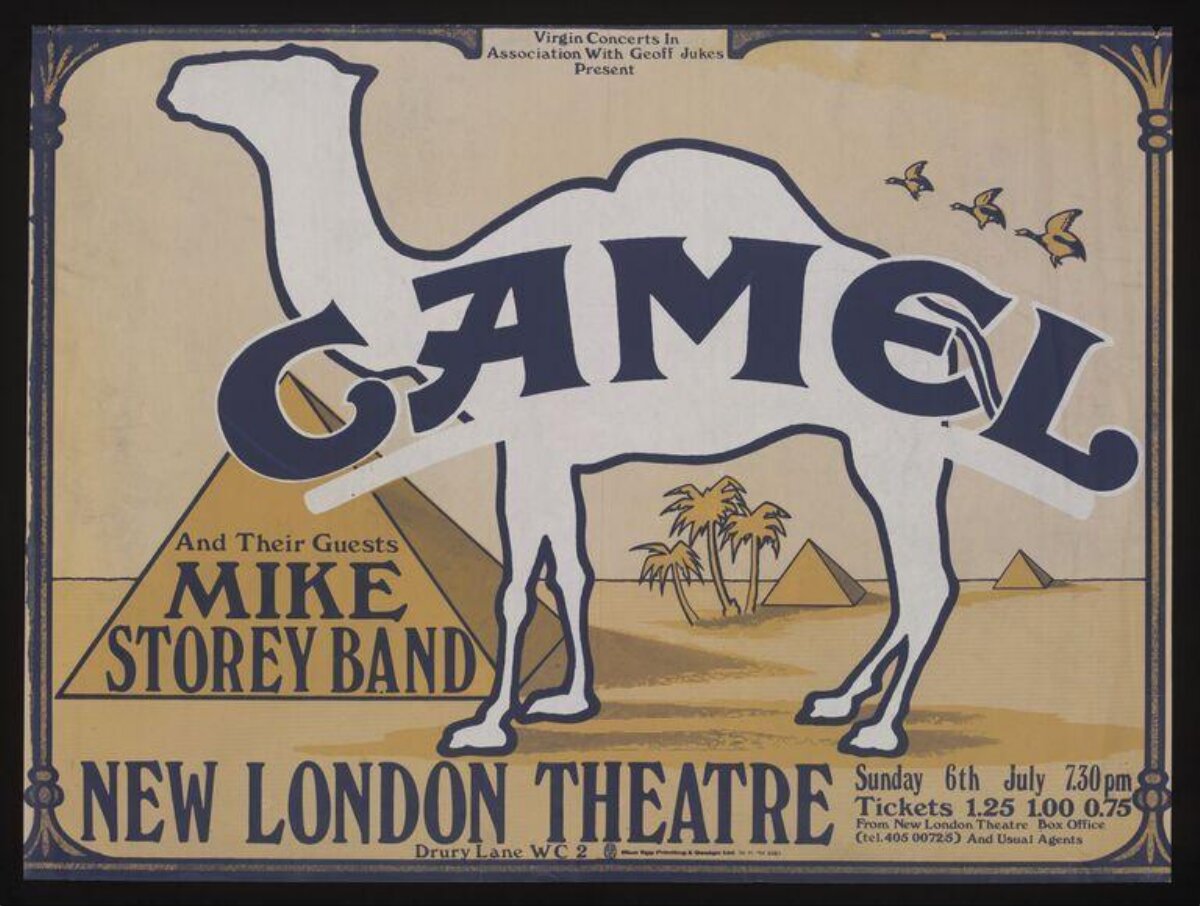 Vintage Camel Band Concert Poster