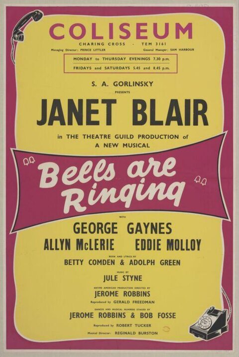 Bells are Ringing Musical Theatre Poster