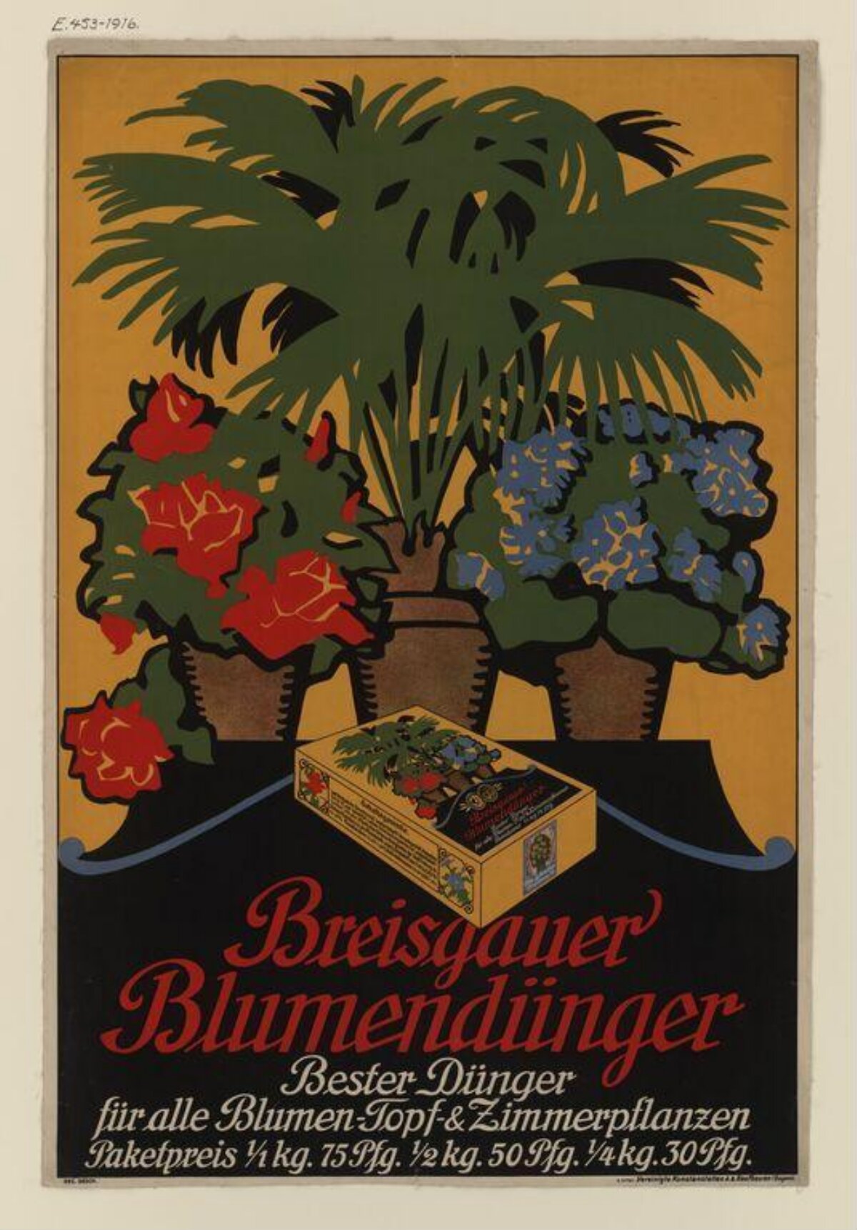 Breisgauer Flower Fertilizer Vintage Ad