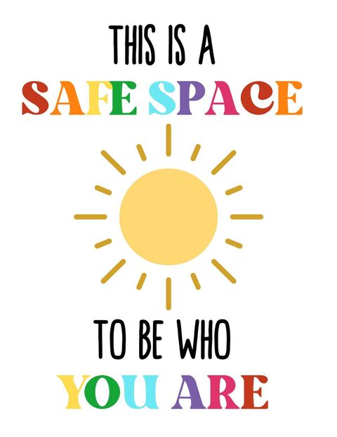 Safe Space Inclusive Affirmation Poster