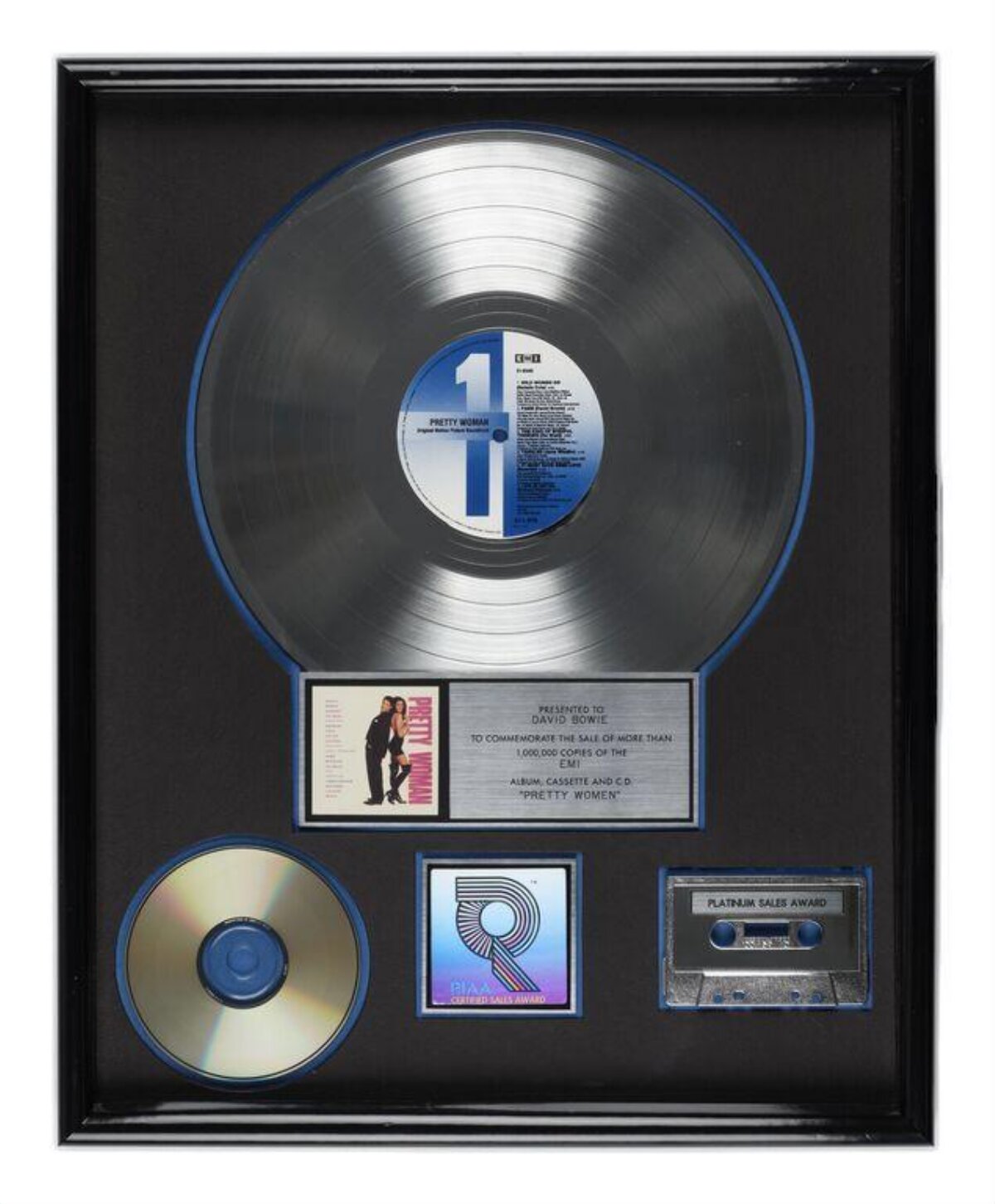 Framed Pretty Woman Platinum Sales Award