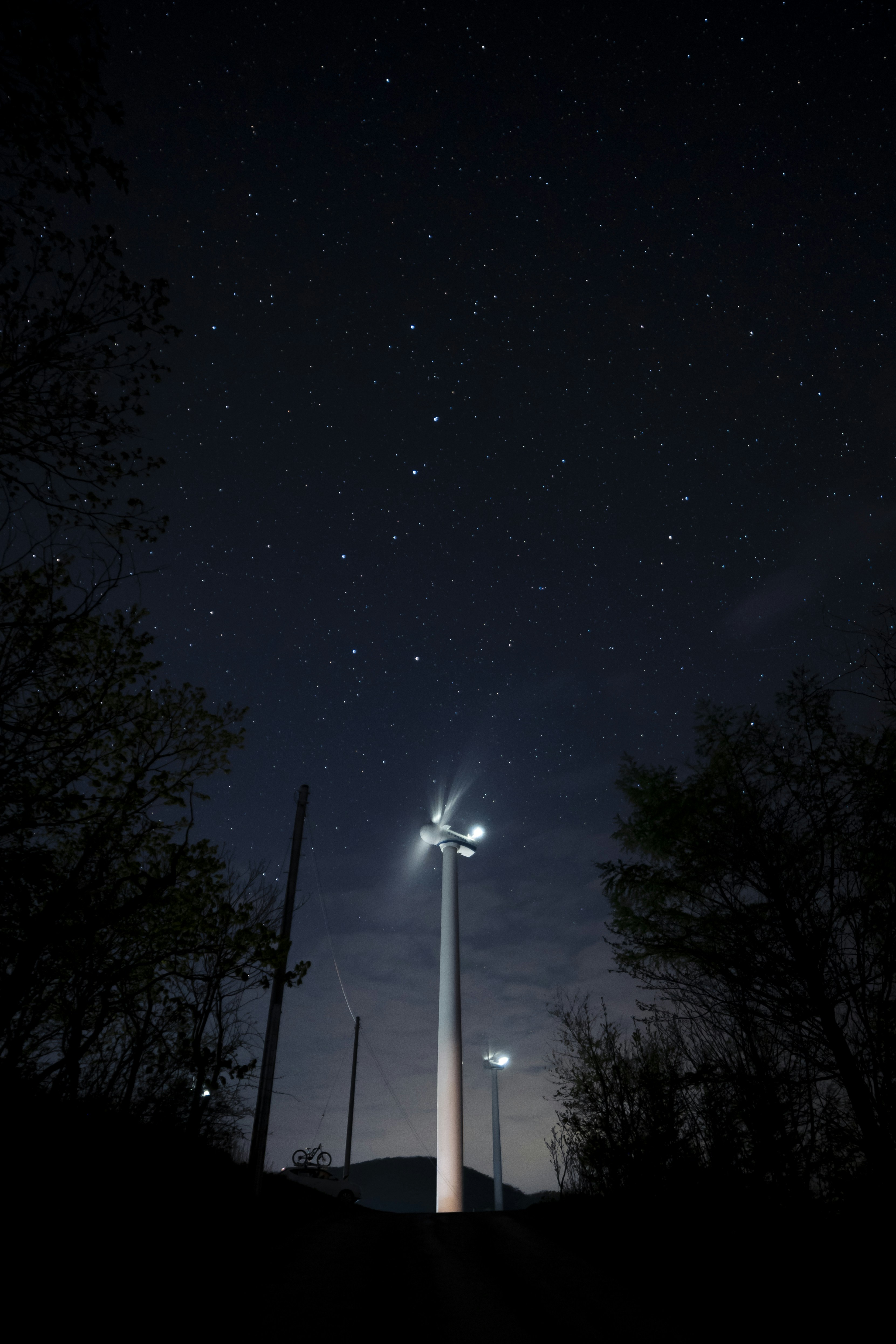 Starry Night Wind Turbine