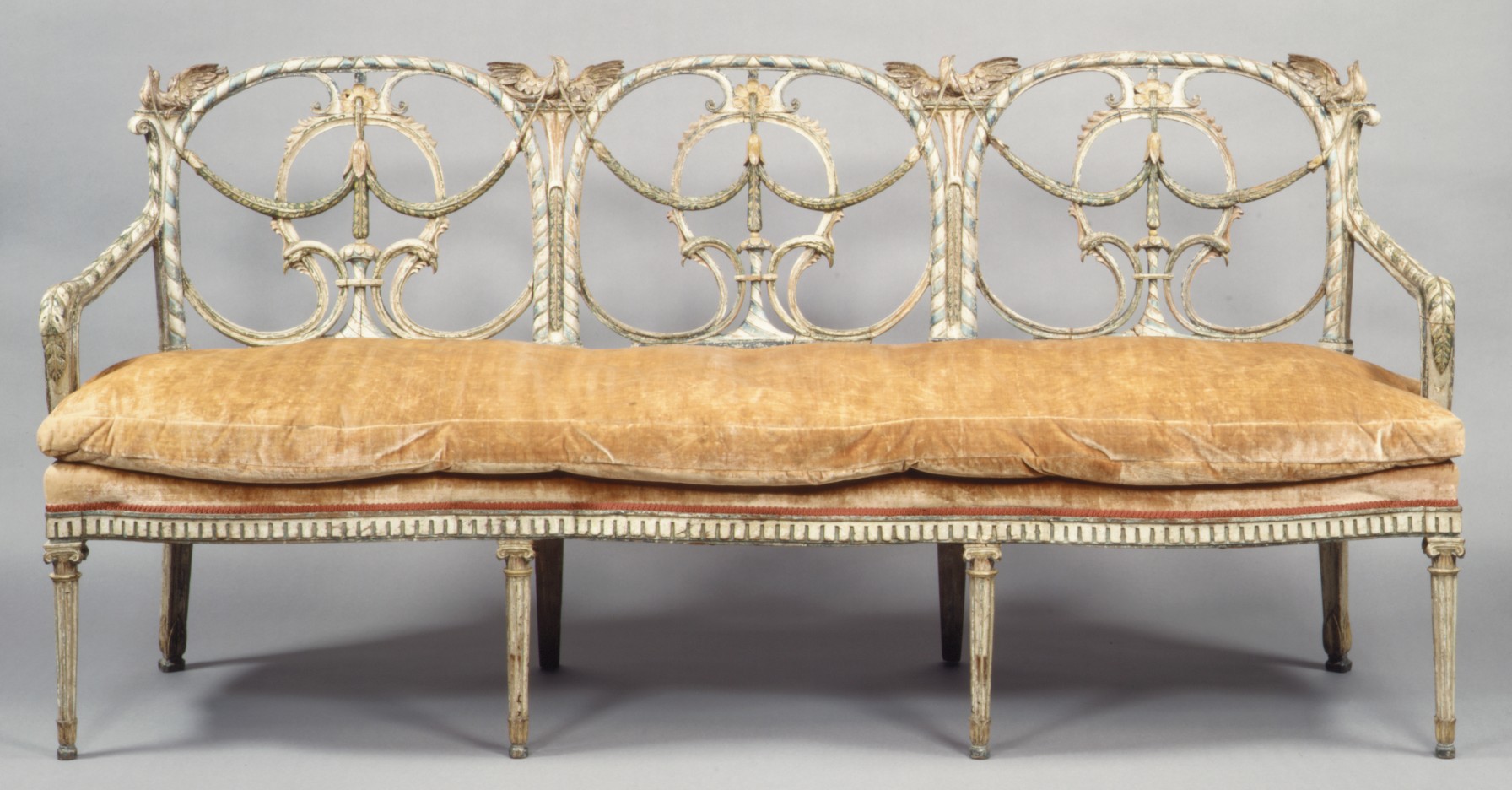 Antique Ornate Carved Sofa
