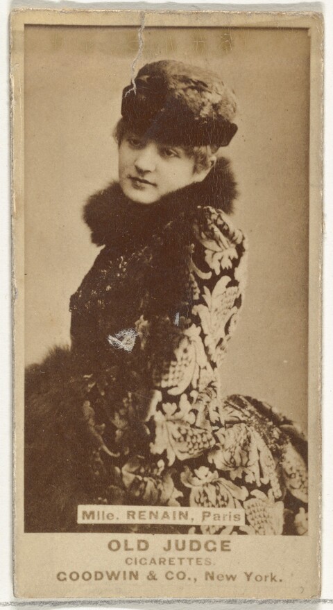 Mlle Renain Vintage Cigarette Card Portrait