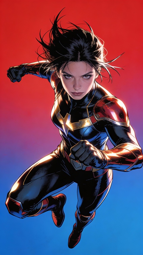 Comic Style Female Superhero