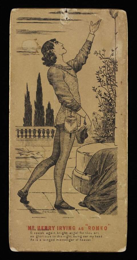 Vintage Illustration of Henry Irving as Romeo