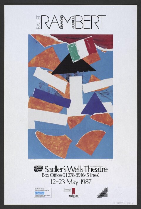 1987 Ballet Rambert Event Poster