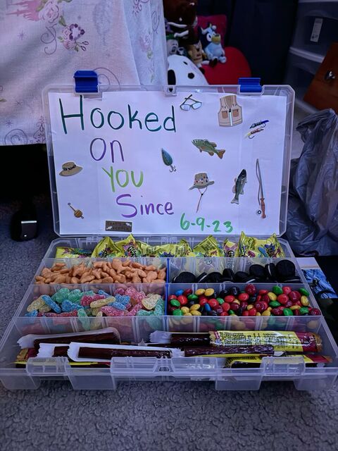 Hooked On You Custom Snack Gift Box