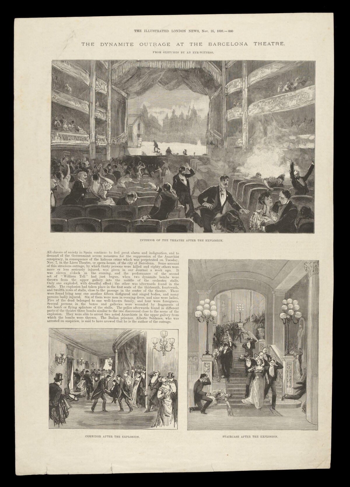 1893 Barcelona Theatre Dynamite Outrage