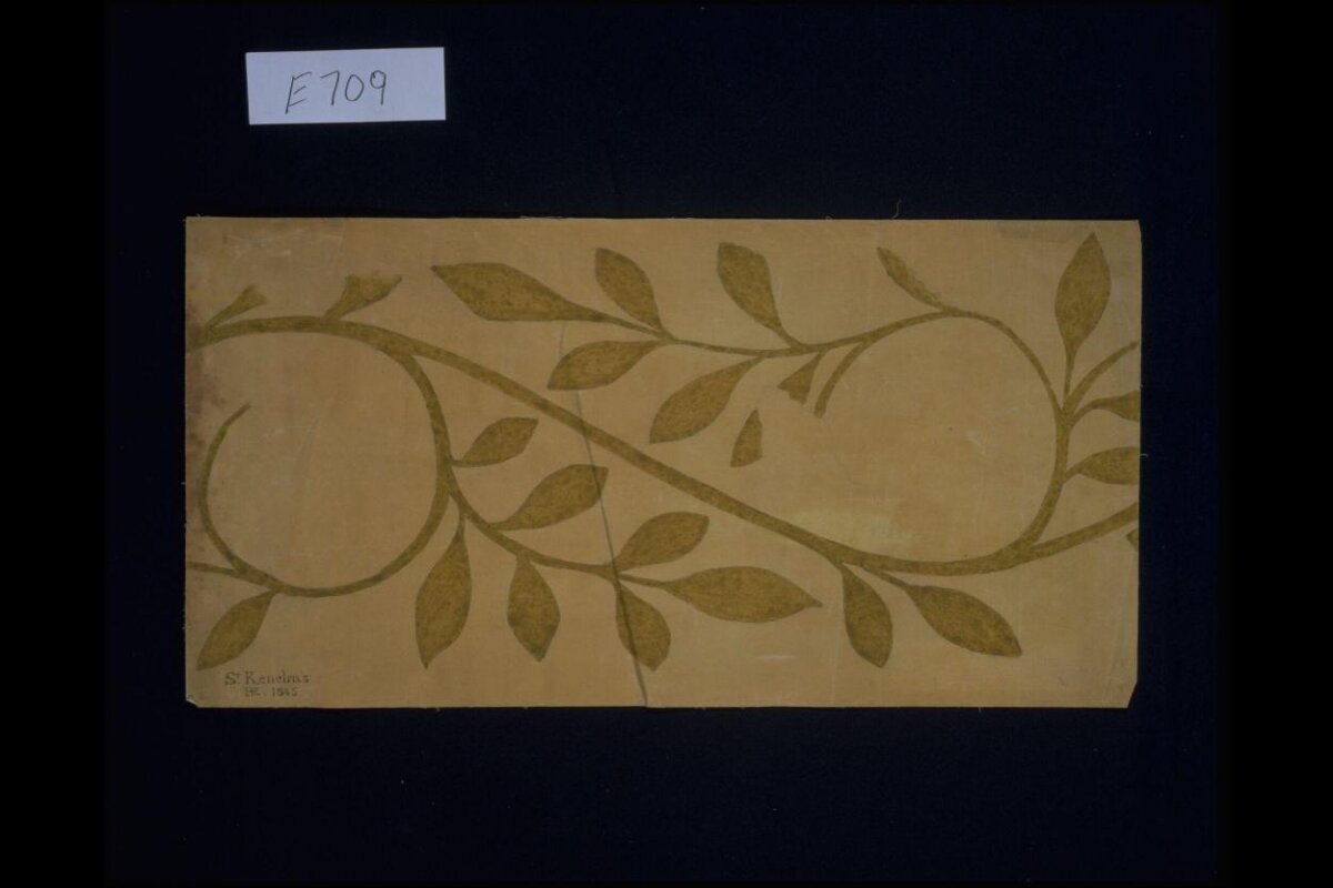 Antique Leafy Vine Paper Design