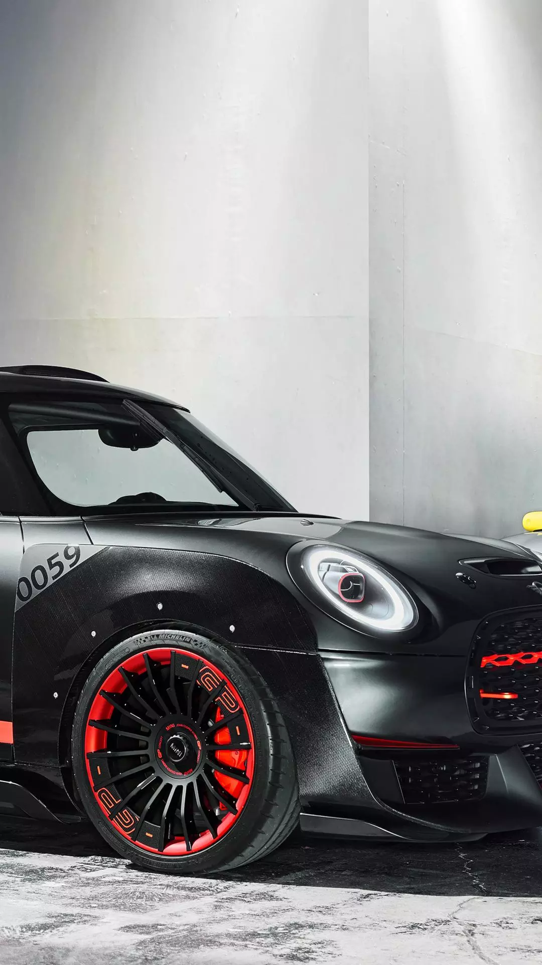 Modified Black Mini Cooper