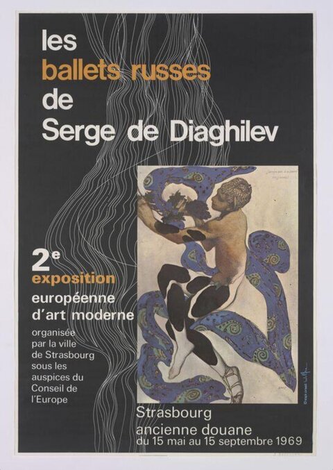 1969 Ballets Russes Exhibition Poster