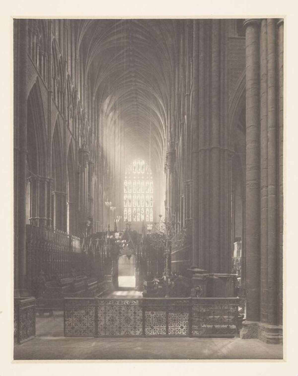 Gothic Cathedral Nave Interior