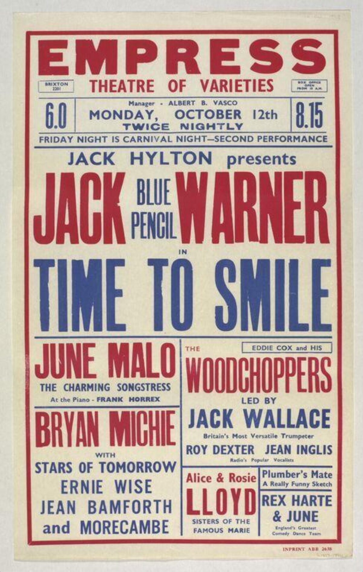 Empress Theatre Variety Show Poster