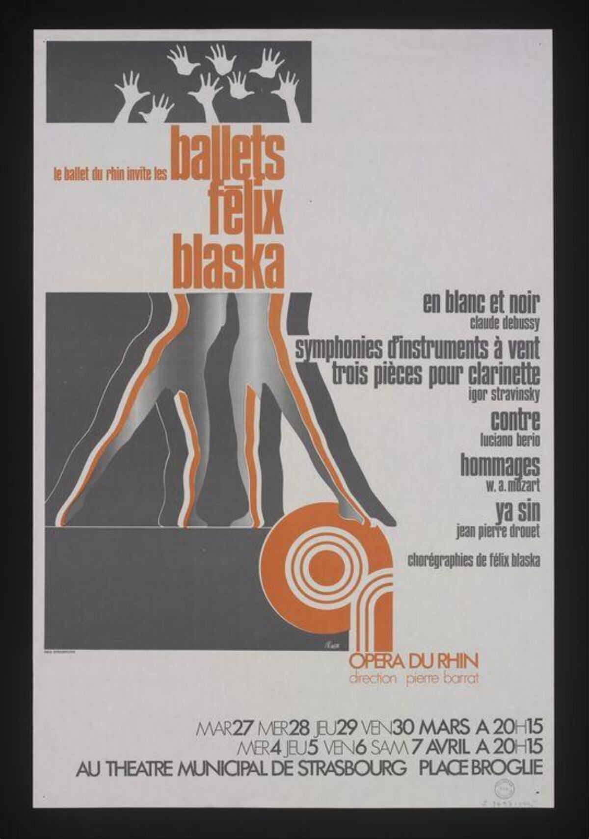 Felix Blaska Ballets Performance Poster