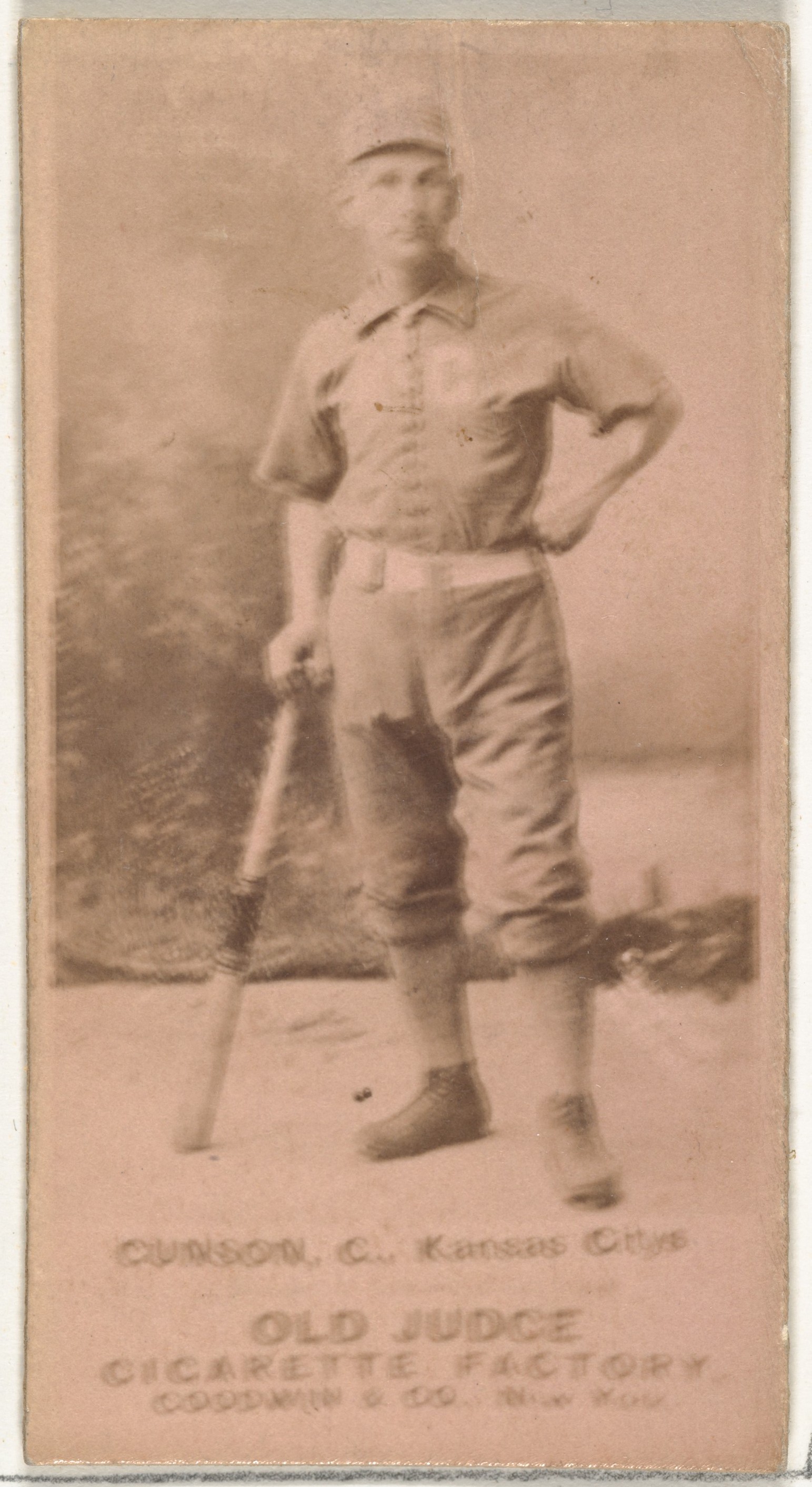 Vintage Old Judge Baseball Cigarette Card