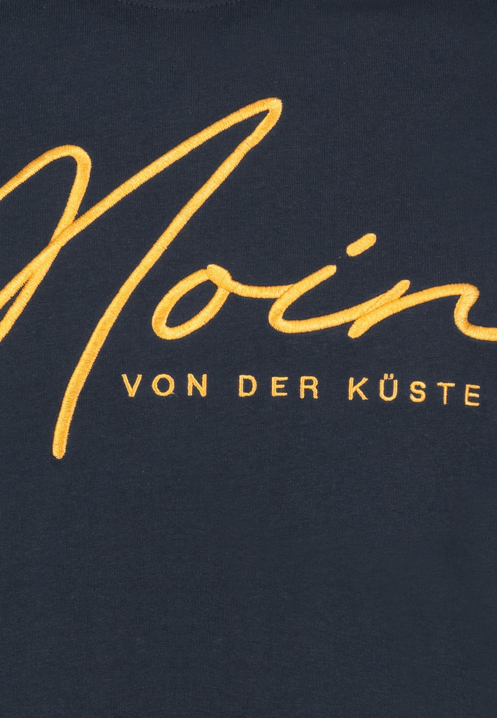 Gold Embroidered Moin von der Küste Text