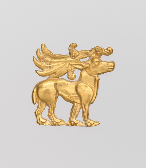 Ancient Gold Deer Ornament