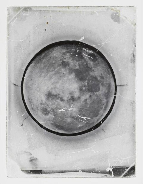 Vintage Full Moon Photograph