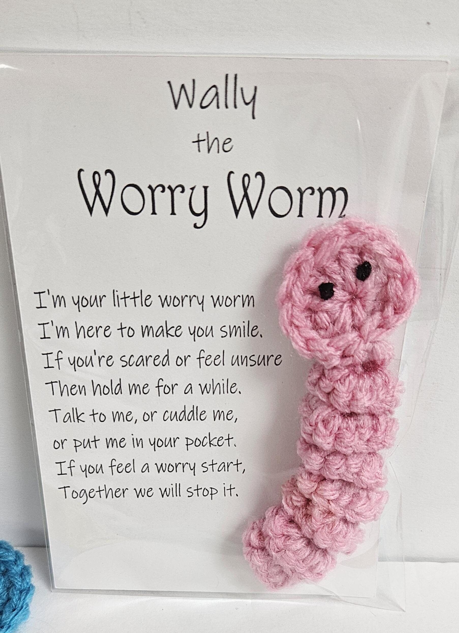 Wally the Crochet Worry Worm