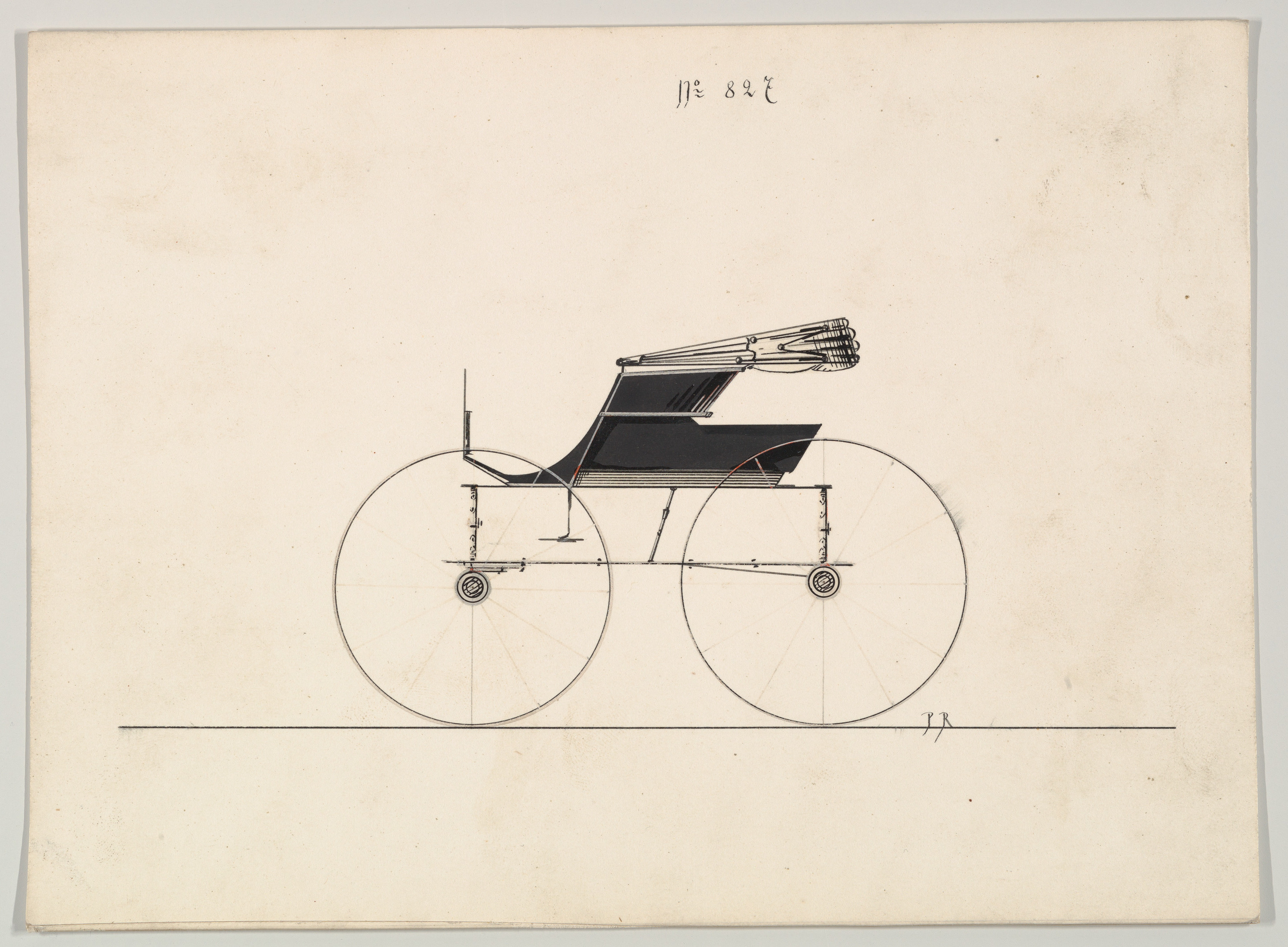 Vintage Carriage Design Sketch