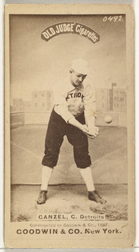 1887 Detroit Baseball Cigarette Card