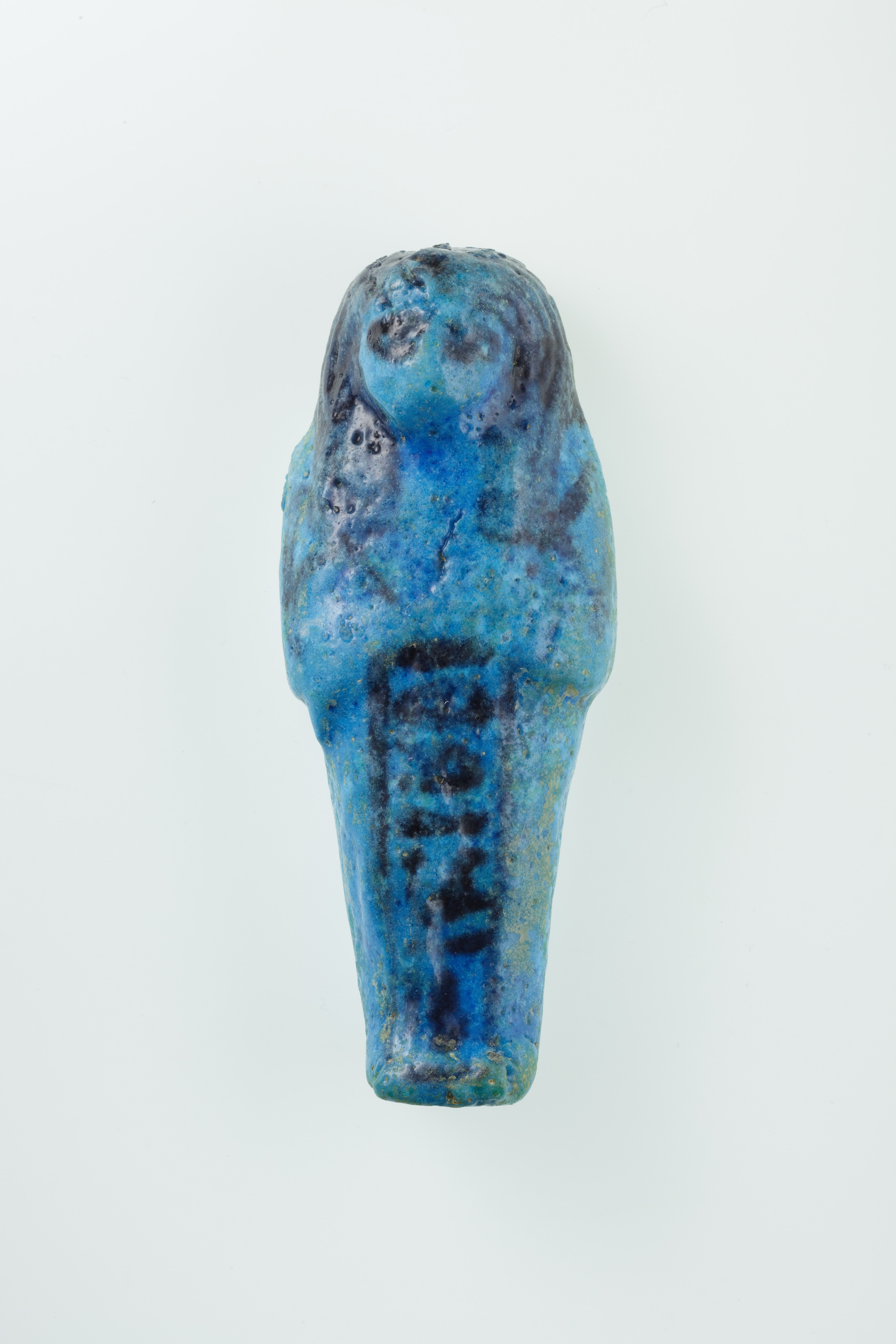 Ancient Blue Egyptian Shabti Figurine